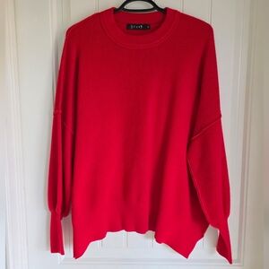 Thick & Warm Red Sweater, Women's Medium
